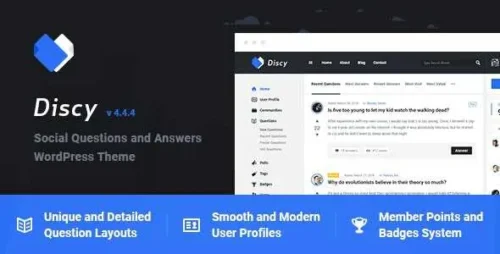 Discy Theme GPL v5.7.2 – Social Questions and Answers WordPress Theme